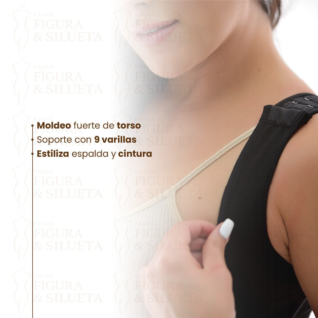 Chaleco corset 9 varillas