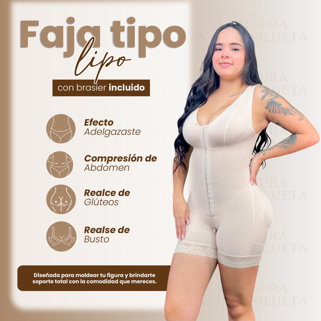 Faja tipo lipo con brasier incluido